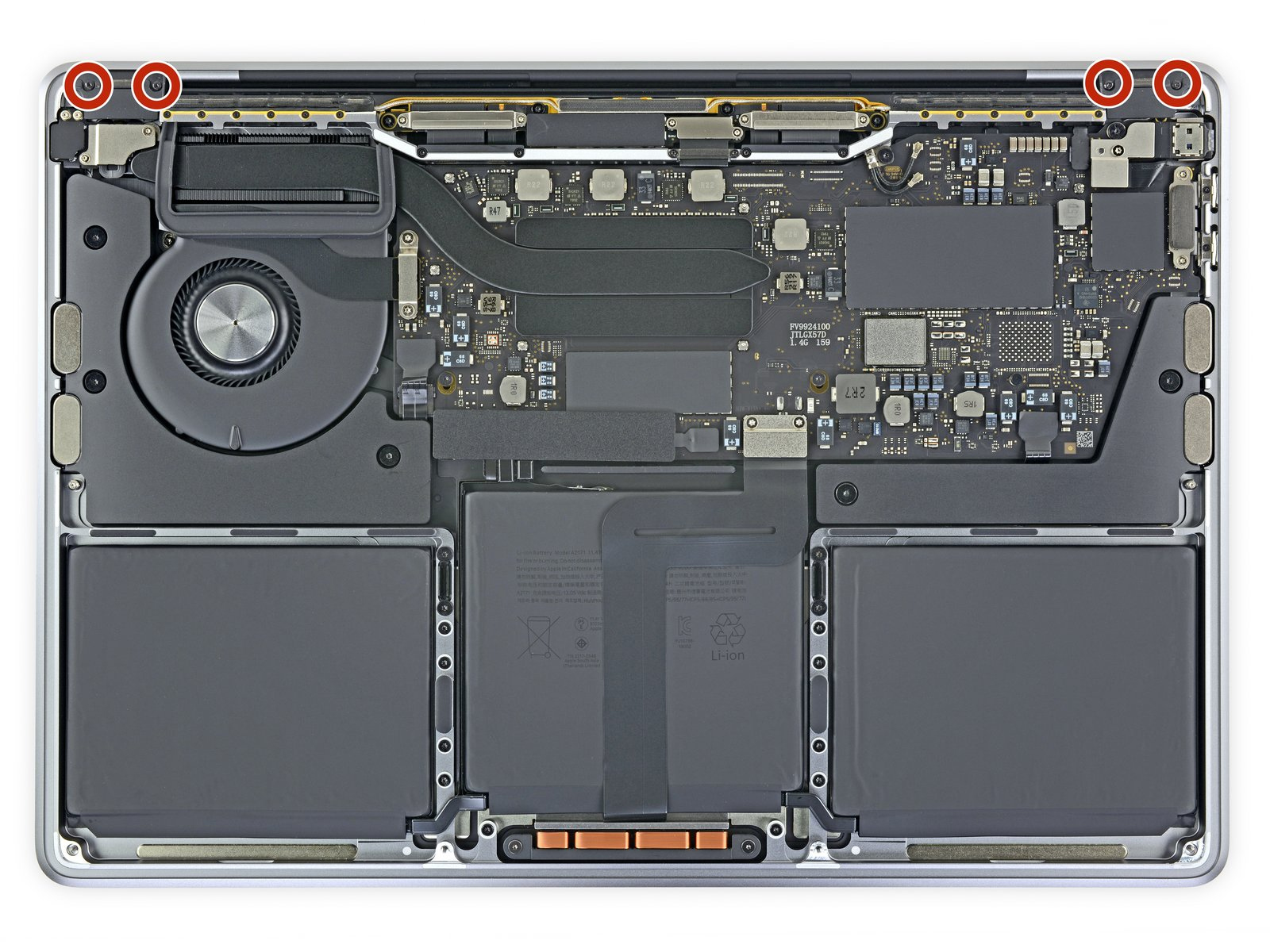 Internal Photo of Apple MacBook Pro A2159 2019 Retina LCD Screen Assembly Space Gray (A2159 2019)